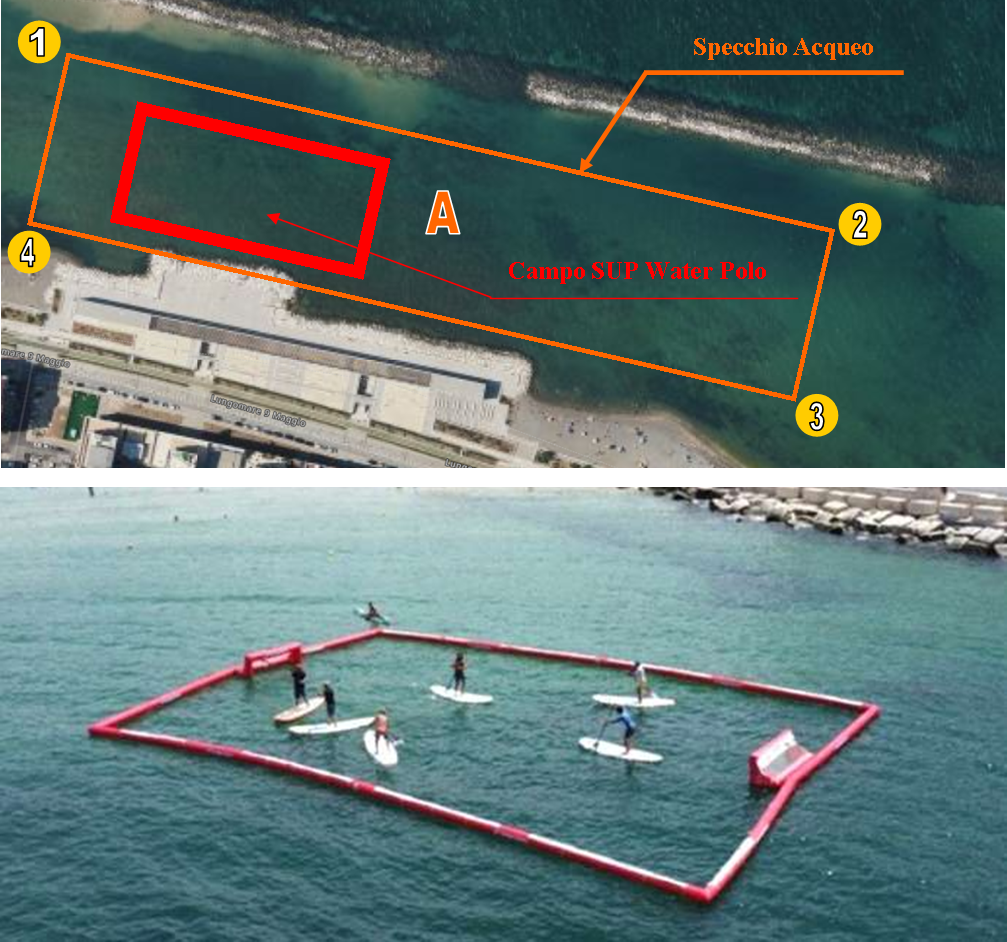 campo di SUP Water Polo TanaOnda Fisw Surfing